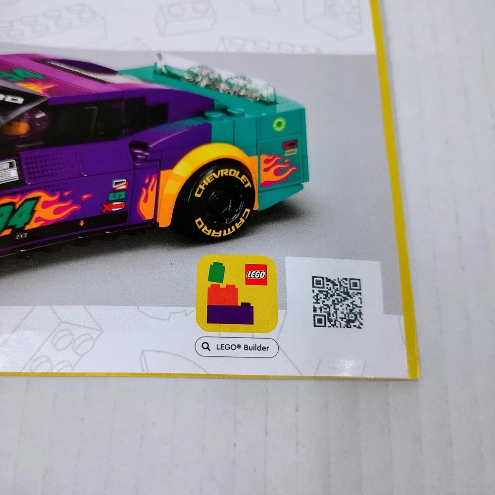 LEGO Speed Champions 76935 NASCAR Next Gen Chevrolet Camaro ZL1 Manual Only
